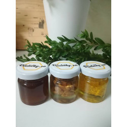 Tri druhy medu v jednom balení